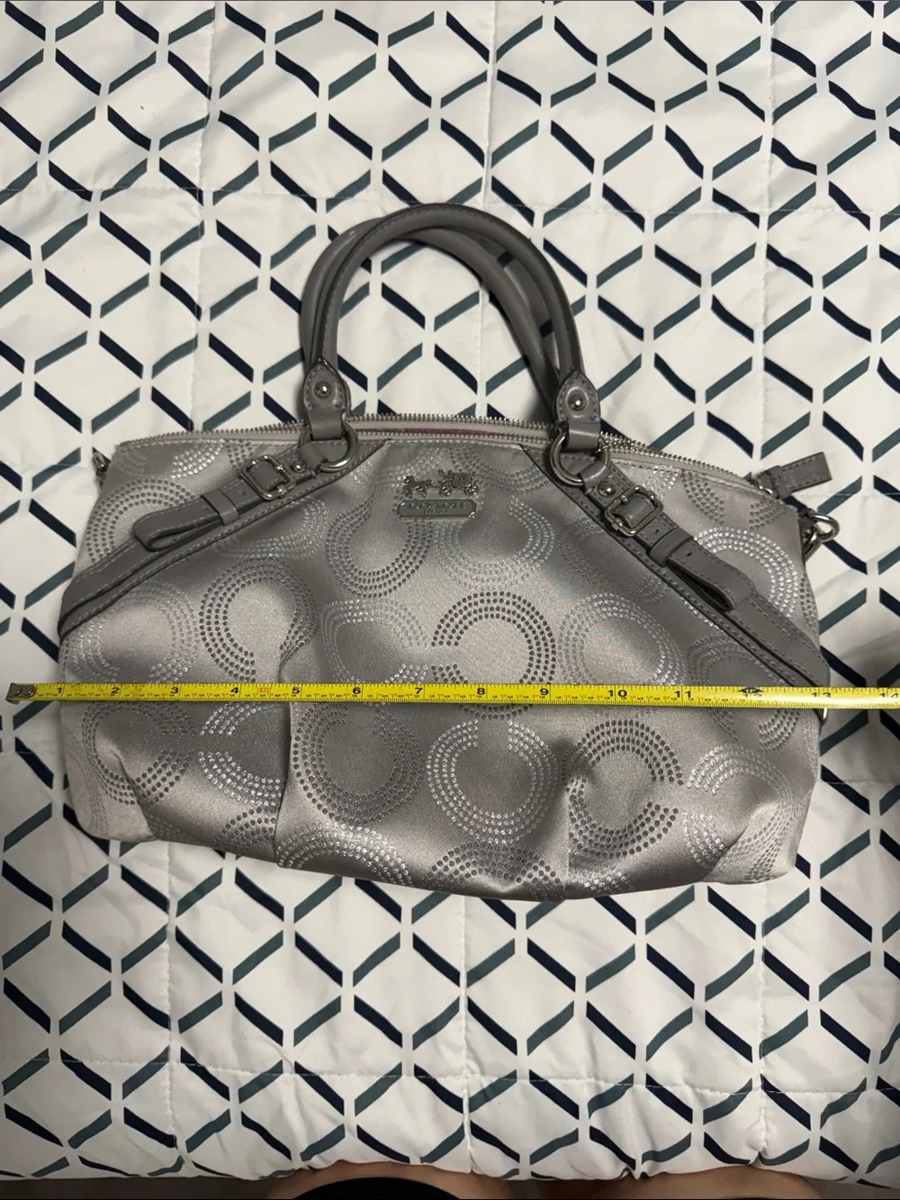 Coach Madison Dotted Op Art Sophia Satchel